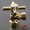 Kingston Brass CC43102DX Concord 1/2" IPSx3/8" O.D. Qrtr Turn Angle Stop Valve, Brass CC43102DX - alternate 3